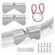thumbnail image 1 of Gutter Downspout Hinges,1 Pair/2 Pcs Gutter Extension Hinge,Down Spout Drain Extension Hinge,for Square Rectangle Gutter, 1 of 5