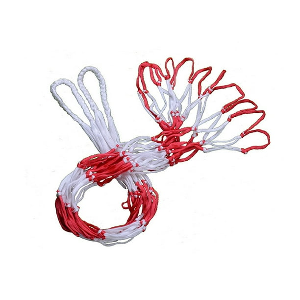 Advancent Net Bag Sports Ball Hoop Mesh 10 Pelotas Paquete de transporte Equipo Bolsas de transporte para baloncesto Fútbol Titular al aire Deportes y aire libre rojo+blanco