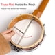 thumbnail image 5 of Kmise, 4, Banjolele Banjo Ukelele Concierto Tamaño 23 pulgadas, con cuerdas de correa de afinador de bolsa (Pickup Picks Ruler Wrench Bridge), 5 of 5