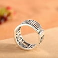 thumbnail image 6 of K-KED Solid 925 Sterling Silver Men Gift Lucky Rich Hollow Abacus Open Ring 7.3g, 6 of 7