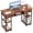 Brown RUST, variant on edx Small Desk with Fabric Drawers & Storage Shelves, 48 Inch Computer Desk Modern Writing Desk Study Table for Home Office, Balck
