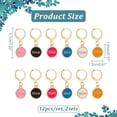 thumbnail image 2 of 24 Pcs Mother's Day Stitch Markers Flat Round with Word Mom Enamel Crochet Stitch Marker Charms Removable Clasps Locking Stitch Marker, 2 of 6