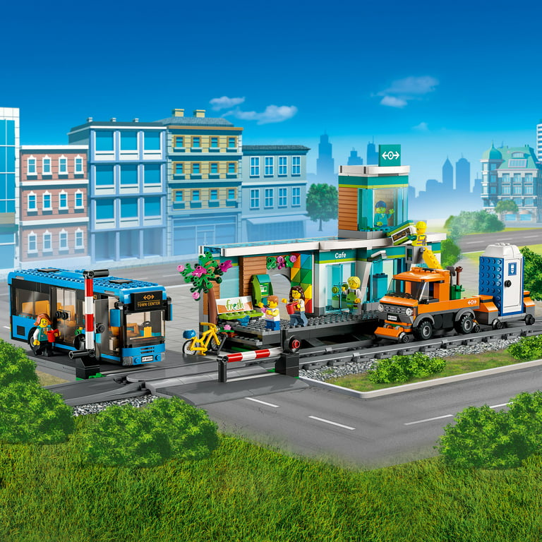 springvand Swipe alkohol LEGO City Train Station Set 60335 with Bus, Rail Truck, and Tracks,  Compatible with City Sets. Pretend Play Train Set For Kids Who Love Pretend  Play - Walmart.com