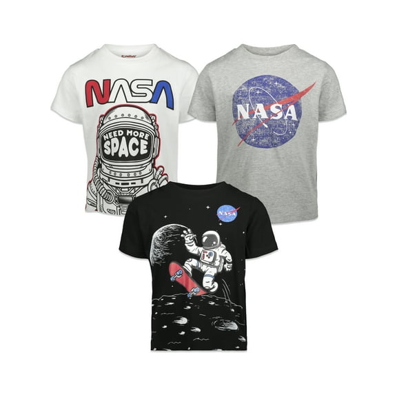 Bentex Group NASA Toddler Boys 3 Pack Short Sleeve Graphic T-Shirt Multicolored 2T