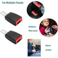 thumbnail image 4 of Car Seat Belt Buckle Holder Up - Car Seatbelt Guard - Silicone Seat Belt Holder,Makes Receptacle Stand Upright for No-Hassle Buckling (Red, 2 Pack), 4 of 6