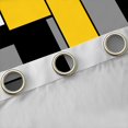 thumbnail image 4 of Feelyou Yellow Square Geometric Curtains Pack of 2 (42x84 Each), Vintage Artwork Abstract Curtains Blackout, Chic Rectangle Bedroom Curtains, Blackout Curtains Bedroom Decor, 4 of 6