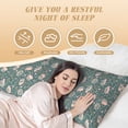 thumbnail image 4 of Lsque Hedgehogs and Flowers Body Pillow Case Cover,Ultra-Soft Microfiber Bed Pillow Cases 20x54 inches,Elegant Bedding,Breathable Durable Pillow Cover with Envelope Closure, 4 of 8