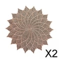 thumbnail image 1 of Elegantes manteles individuales en paquete doble, decoración festiva de mesa en color dorado. , 2 piezas, 1 of 8