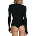 thumbnail image 2 of Commando Ballet Long Turtleneck Bodysuit with Thumbholes KT065, 2 of 2