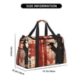 thumbnail image 3 of Disketp Silhouette Trumpet Red Art Bolsa de Viaje Tipo Duffle, Bolso de Mano para Fin de Semana para Mujer, Bolsa de Gimnasio Ligera para Hombre, Esencial para Viajes, 3 of 7