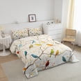 thumbnail image 3 of Erosebridal Colorful Birds Bedding Sets with Comforter, Botanical Branches Duvet Insert, Polka Dots Reversible, 3 of 6