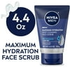 NIVEA MEN Maximum Hydration Deep Cleaning Face Scrub with Aloe Vera, 4.4 Oz Tube