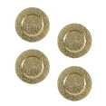 thumbnail image 3 of Jiallo 31165 13 in. Frankford Charger Plates, Gold - Set of 4, 3 of 3