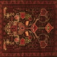 thumbnail image 1 of Ahgly Company Indoor Square Persian Orange Traditional Area Rugs, 3' Square, 1 of 1