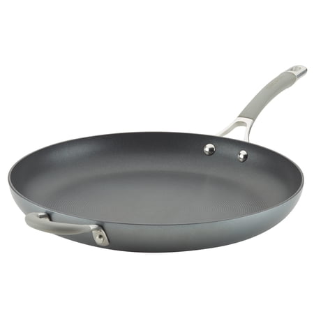 Circulon 14 Inch Elementum Nonstick Frying Pan/Skillet with Helper Handle  Oyster Gray