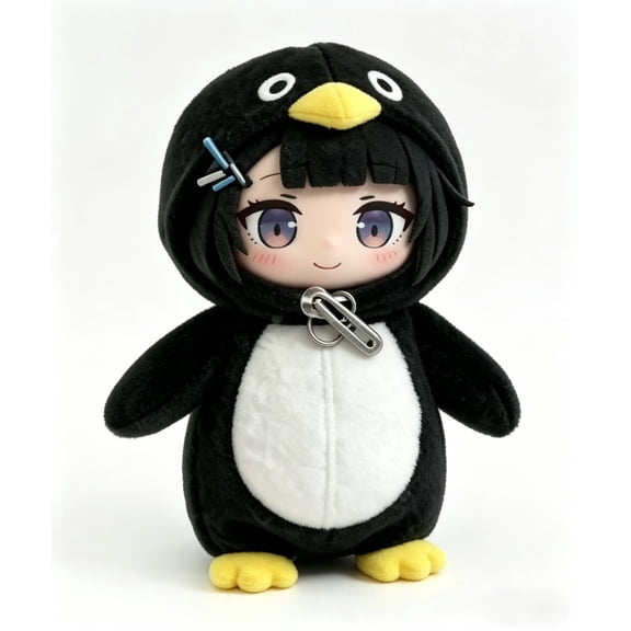 Gugu Gaga Penguin Plush Meme Stuffed Animal Doll Cute Kawaii Anime Penguin Toy for Fans Soft Collectible Gift for Birthday Party Desk Decor A