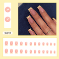 thumbnail image 2 of French Flat Press On Nails,Btartbox Press On Nails,Press On Nails,Gel X Nail Tips,Simple Yellow French Lemon Yellow European And American Fashion In The Long Fake Nail Fashion Bright Eye Nail, 2 of 5
