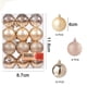 thumbnail image 2 of Adornos de bolas de Navidad para árbol de Navidad, decoraciones navideñas, bolas, adornos navideños para fiestas de bodas, ganchos de bolas colgantes, 2 of 5