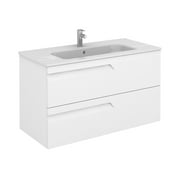 ROYO USA 40" VITALE 2 DRAWER WHITE WITH CERAMIC TOP
