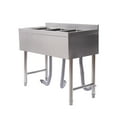 thumbnail image 6 of SHZICMY 3 Compartment Sink Stainless Steel Commercial Sink Kitchen Bar Sink, 6 of 16