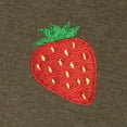 thumbnail image 2 of Dalix Strawberry Embroidered Fleece Crewneck Long Sleeve Sweatshirt Mens in Heather Olive XL X-Large, 2 of 5