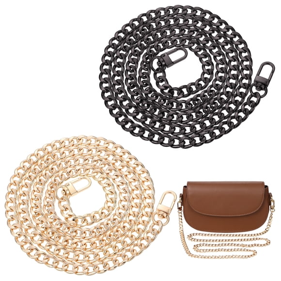 2Pcs Girl Bag Chain Purse Chain Cross Body Chain Crossbody Bag Chain Metal Bag Chain