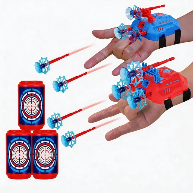 Set de lanzadores de telaraña para niños Goaixit, 2 piezas, lanzador de muñeca ajustable