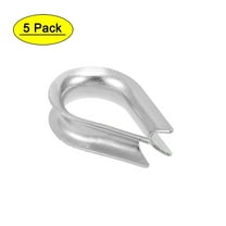 5 Pcs M3 Stainless Steel 3/32"-1/8" Wire Rope Cable Thimbles