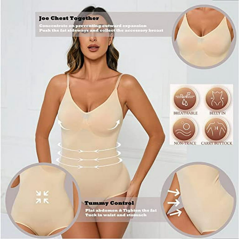 LELINTA Women Ultra Firm Control Butt Lifter Shaping Body Shaper Shoulder  Strap Bra Bodysuit Slimming Shapewear 