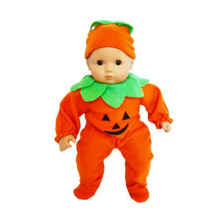My Brittany's Pumpkin Costume For Bitty Baby Dolls -15 Inch Doll Clothes