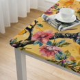 thumbnail image 4 of HAOXIT  Vintage Bird Floral Square  Tablecloth Washable Reusable Decoration Table Cover for Kitchen Party 46*46, 4 of 7
