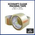 thumbnail image 2 of EcoSwift Brand Premium 1.88 in. x 55 yd. Clear Packing Packaging Tape 1.6 Mil, 12-Pack, 2 of 6