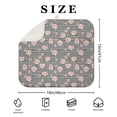 thumbnail image 4 of Pioneer Flower Floral Print Pattern Kitchen Dish Drying Mat 1 Pack, Ultra Absorbent Microfiber Drainer Mat, 16"x18", 4 of 6