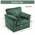 thumbnail image 6 of Modern Plush Chenille 33 Inch Oversized Swivel Lounge Chair - Comfortable for Small Spaces and Apartments, 6 of 22