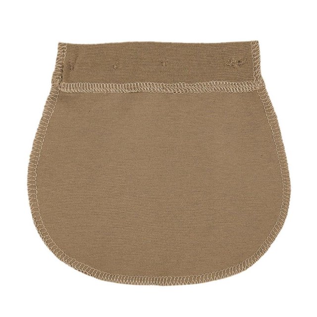 Becaristey Réglable Élastique Grossesse Taille Extender Pads Confortables et de Soutien Kaki 18x17cm 1Set