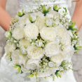 thumbnail image 5 of 4 pcs Faux Silk Peony Flowers, White Flower Decorations, 5 of 5