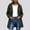 Army Green, variant on Womens Waterproof Jacket Drawstring Waist Midi Length Hooded Windbreaker with Pockets Navy Size 2XL