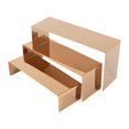 thumbnail image 4 of Almencla 3x Riser Display Stand Handbag Shoe Display Rack for Purse Jewelry Figurines Mirrored Rose Gold, 4 of 8