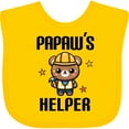 thumbnail image 3 of Inktastic Papaw Helper Grandson Boys Baby Bib, 3 of 4