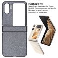 thumbnail image 3 of Flip Phone Protective Case, Portable Flip Phone Protective Case, Lightweight Phone Protective Case for Find N2 Flip Phone, Durable Flip Phone Protective Cover with Glitter Design, 3 of 8