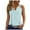 Light Blue, variant on Beach Vacation Clothes for Women Camisoles with Support Women 9 10 Casual Summer Top Bra Shelf Top plus Blouse Dressy Bodysuit for Bohemian Shirt Button up Summer Sexy V Black M