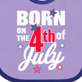 thumbnail image 4 of Inktastic Born on the 4th of July Boys or Girls Baby Bib, 4 of 4