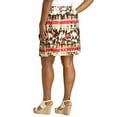 thumbnail image 2 of Vince Camuto Tie Dye Sarong Mini Skirt Lined, Salmon (14), 2 of 5