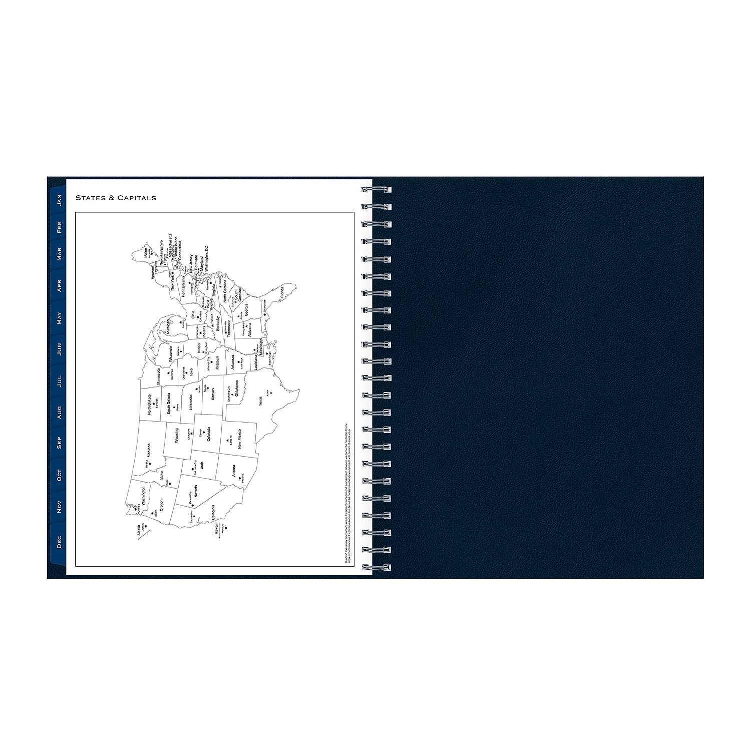 11 in. x 8.5 in. 12-Month (Jan to Dec): 2026 Passages Weekly Appointment Book and Monthly Planner - Navy Cover