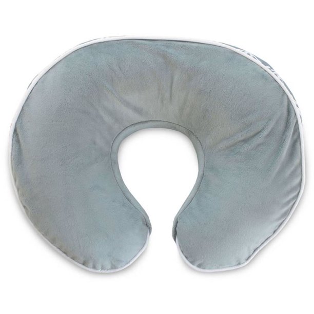 Boppy Luxe Nursing Pillow and Positioner, Ring Toss Gray