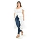 thumbnail image 2 of Blusa larga con volantes Roman Fashion/ Tallas Extras, 4370 (Blanco) blanco 38, 2 of 5