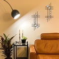 thumbnail image 3 of 2 Set arc black 16.5 inch Wall Sculpture Abstract Home Decor, 3 of 7