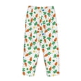 thumbnail image 5 of Naloa Cute Carrot Print Women’s Ultra-Soft Comfy Pajama Lounge Pants with Pockets & Drawstring, 5 of 8