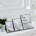 thumbnail image 4 of 7x10 Inches Makeup Mirror, Portable PU Leather Folding Desktop Vanity Mirror with Adjustable Stand for Vanity Table, Office, Travel (L, Black), 4 of 5