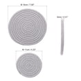 thumbnail image 2 of Unique Bargains 4 Pcs 4 Inch 7 Inch Plant Coasters Mat Pot Holders Plant Saucer Light Gray, 2 of 7